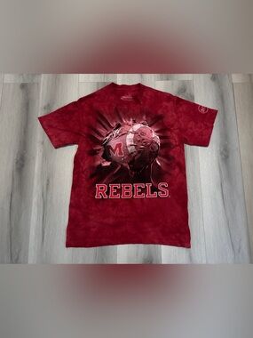 The Mountain Ole Miss Rebels T Shirt Tie Dye Graphic Tee Men's Size Medium